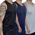 Kit com 3 Regatas Masculinas